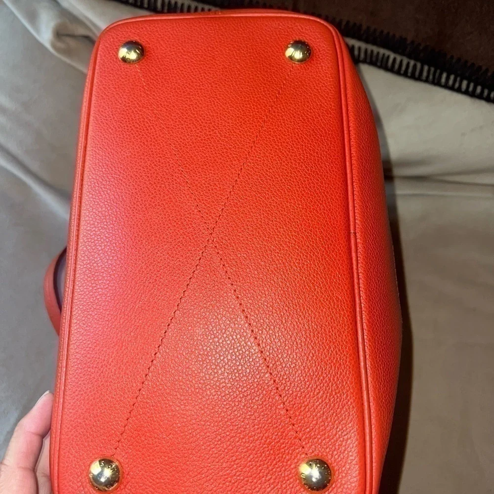 LOUIS VUITTON EMPREINTE LEATHER RED CITADINE PM TOTE BAG - Picture 11 of 14